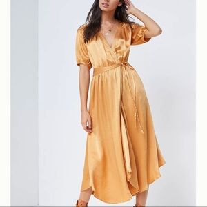 Anthropologie midi wrap dress